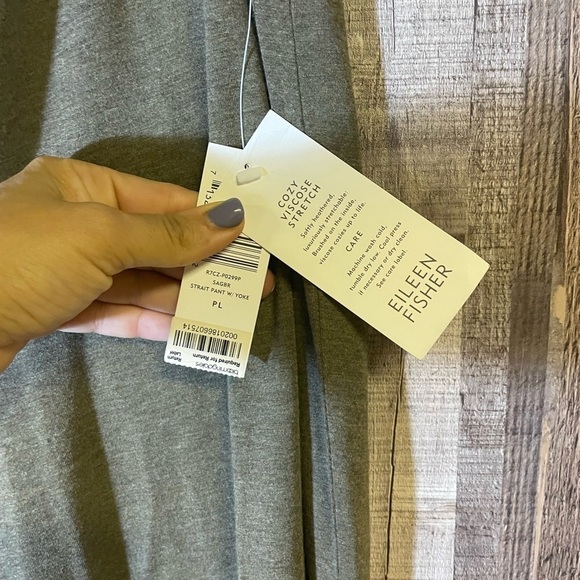 Eileen Fisher Straight Knit Pants With Yoke  NWT - Picture 3 of 6